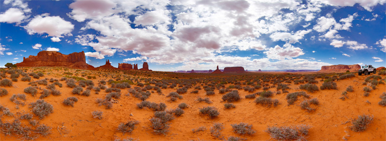 360° x 150° West of Monument Valley